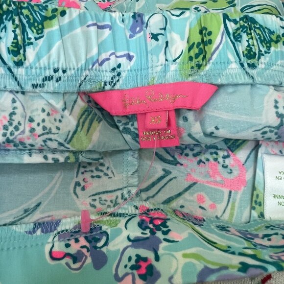 Lilly Pulitzer Ocean View Short Sway‎ This Way Pull On Shorts Size XS Xsmall - Picture 3 of 5